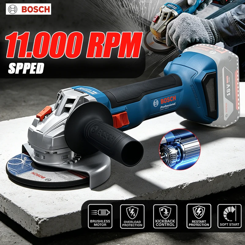 Power Tools Professional - جلاخة زاوية لاسلكية BOSCH GWS 18V-8
